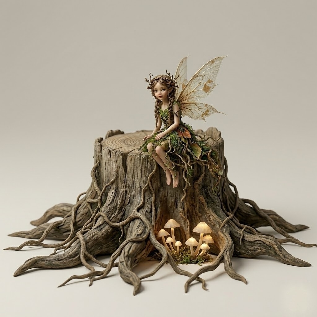 Concept art — woodland fairy illustration, piece 1