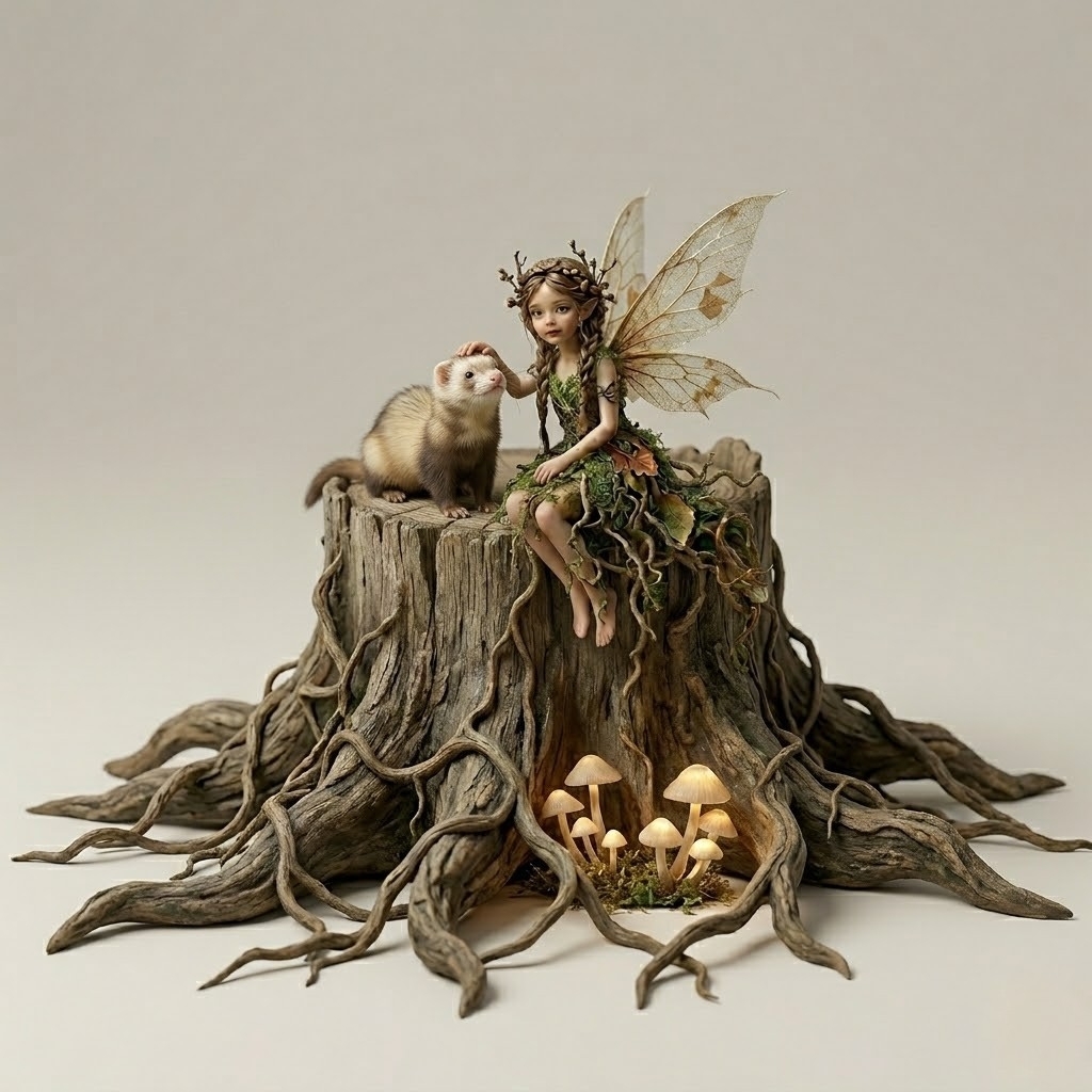 Concept art — woodland fairy illustration, piece 2